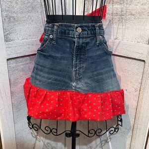Handmade/upcycled apron made from Jeans